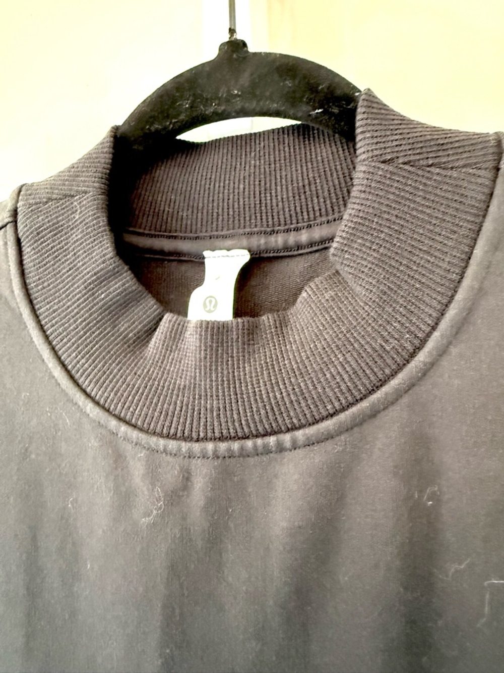 Lululemon Black Mock Neck Shift Dress Sleeveless French Terry Pockets 6 NWT - Picture 12 of 12